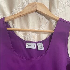 Chico's Rich Purple Sleeveless Top